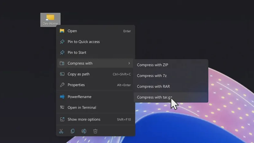 Выяснилось, как будет выглядеть поддержка архивов RAR и 7z в Windows 11: распаковку добавят в сентябре, а упаковку в 2024 году