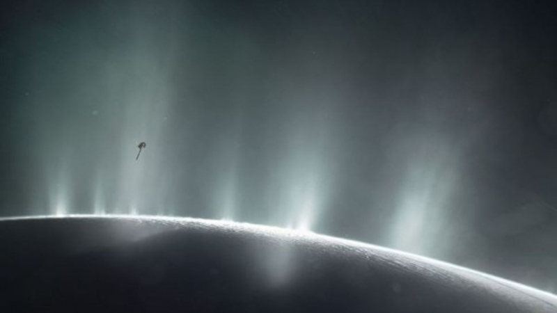  Энцелад, иллюстрация. Источник изображения: NASA/JPL-Caltech. 