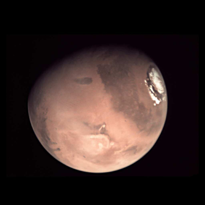  Изображение Марса, собранное из отдельных снимков аппарата «Марс-экспресс». Источник изображений: esa.int 