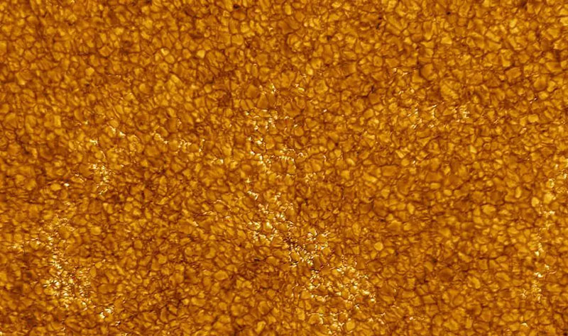  Пример обычных «гранул» — конвективных ячеек на Солнце. Источник изображения: NSO/AURA/NS 