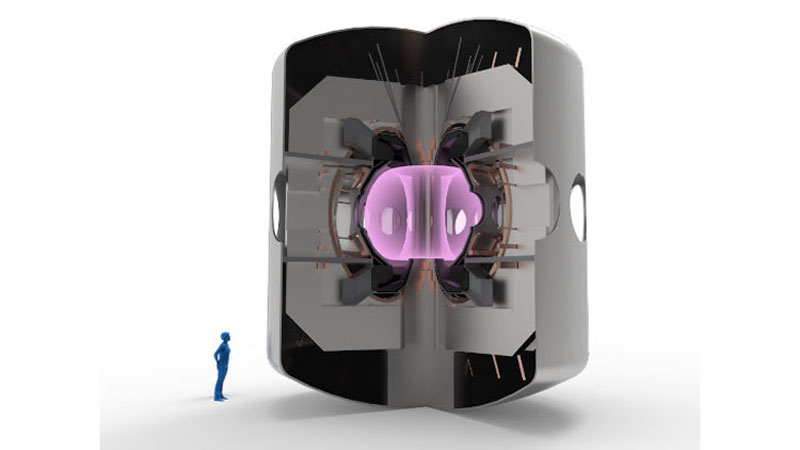  Визуализация компактной термоядерной уствновки установки ST80-HTS. Источник изображения: Tokamak Energy 