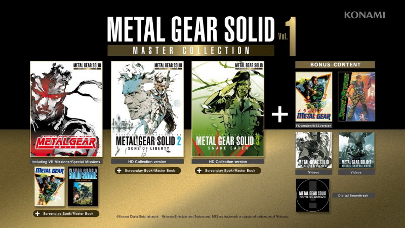  Наполнение Metal Gear Solid: Master Collection Vol. 1 