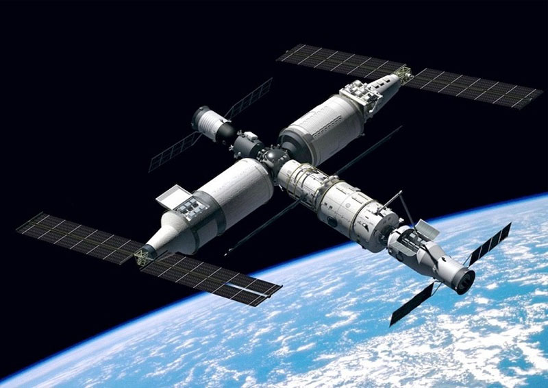  Китайская орбитальная станция в представлнии художника. Источник изображения: space.com 