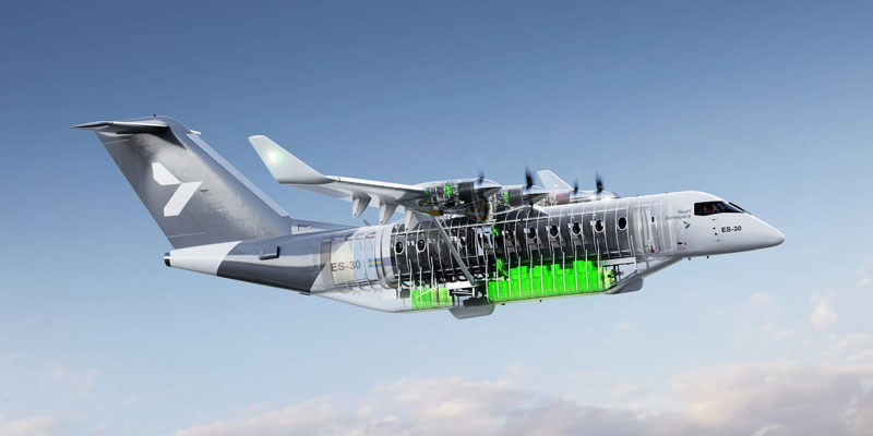  Проект электросамолёта ES-30 компании Heart Aerospace (как пример гражданской электроавиации). Источник изображения:Heart Aerospace 