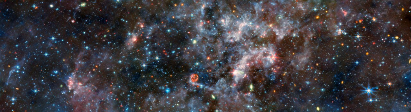  NGC 6822 — снимок камеры MIRI 