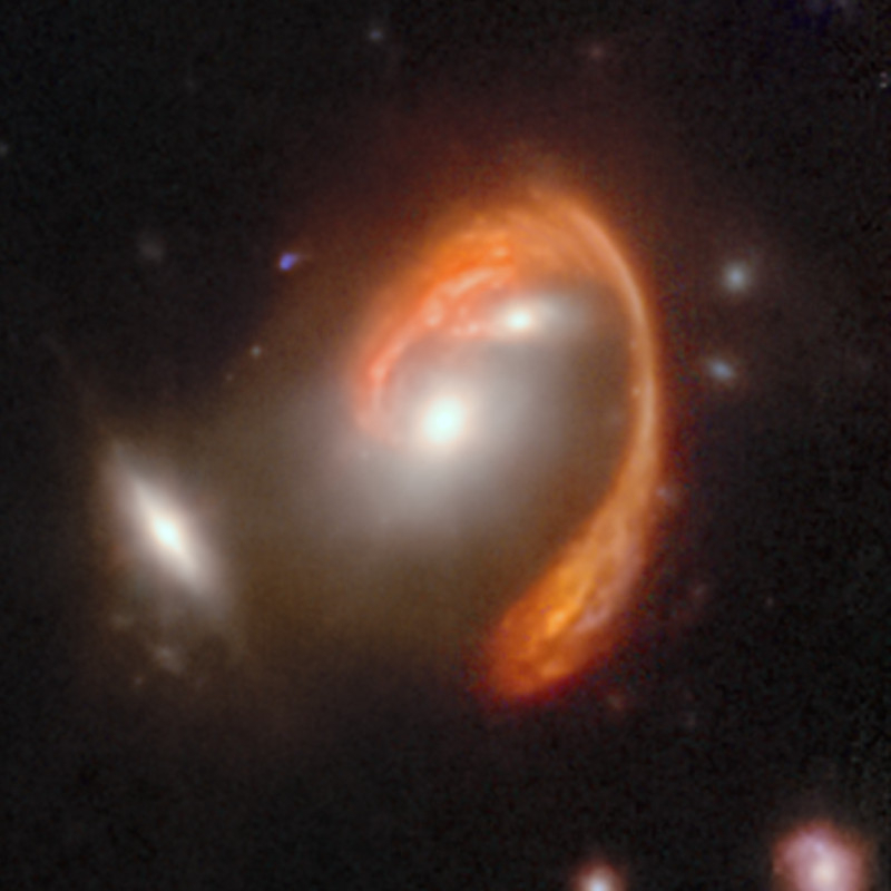  Галактика рыболовных крючков — изображение с камеры NIRcam 