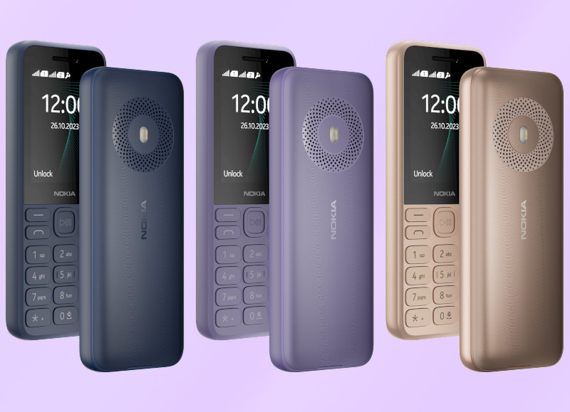  Nokia 130 Music в тёмно-синем, фиолетовом и светло-золотом цветах 