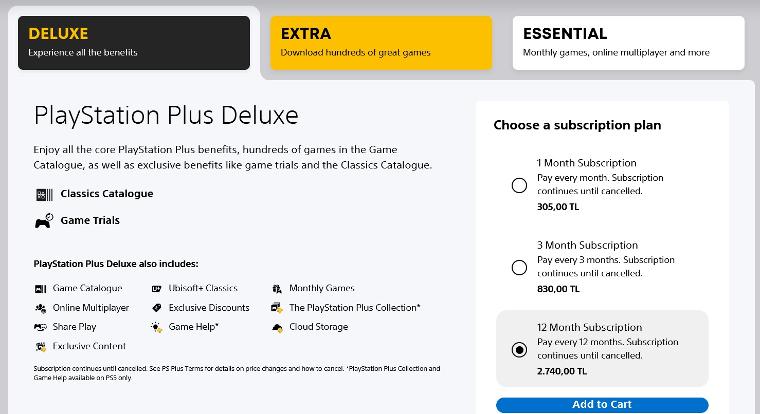 PlayStation Plus: 12-Month Subscription