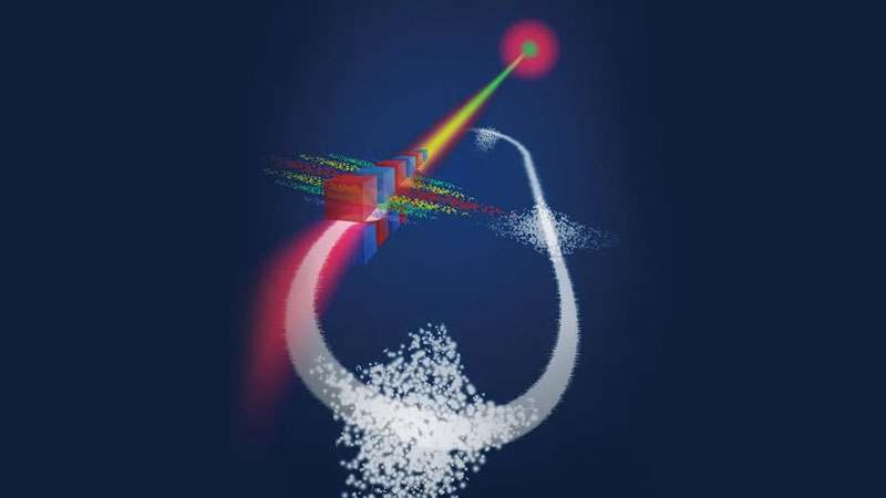 Электроны из накопительного кольца возбуждают лазерное излучение в сверхжёстком ультрафиолете. Источник изображения: Tsinghua University 