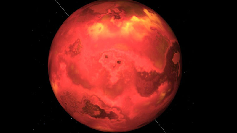  Железная планета в представлении художника. Источник изображения: NASA 