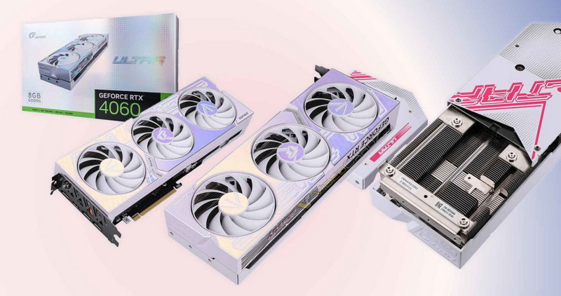 Colorful выпустила GeForce RTX 4060 и RTX 4060 Ti со скрытыми разъёмами питания