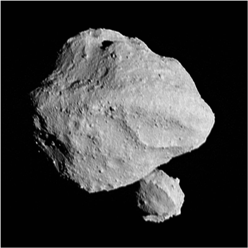  Реальное изображение системы астероида Динкинеш 