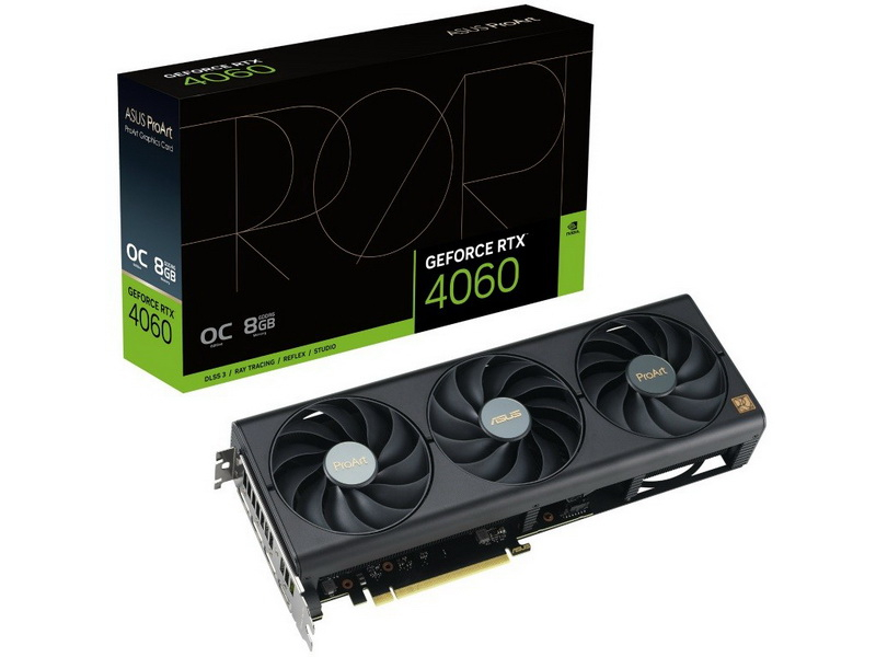 ASUS выпустила видеокарту ProArt GeForce RTX 4060 OC со слишком большой системой охлаждения