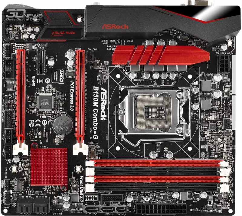  ASRock B150M Combo-G поддерживала и DDR3-, и DDR4-память одновременно. На моей памяти больше никто не экспериментировал в этой области 