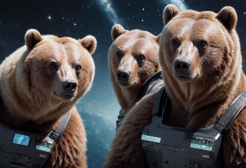  Тем временем в прекрасном мире искусственной интуиции медведи продолжают покорять космос (источник: ИИ-генерация на основе модели SDXL 1.0) 