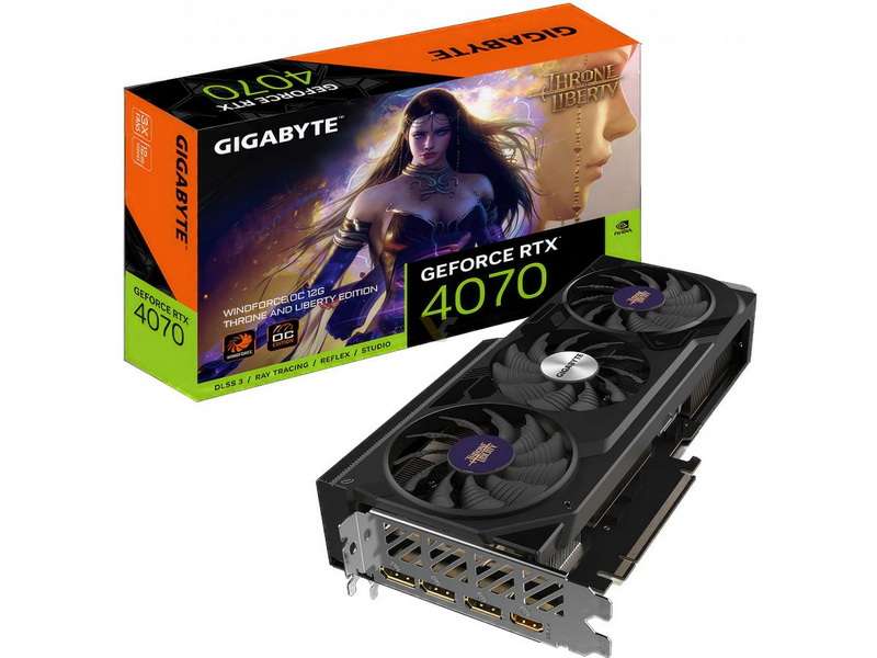 Gigabyte выпустит спецверсии GeForce RTX 4070 WindForce OC и платы Aorus Z790 Elite X в стиле игры Throne and Liberty