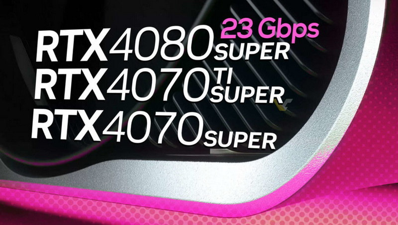 GeForce RTX 4080 Super     GDDR6X         NVIDIA Super