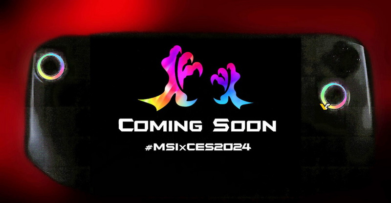 MSI представит на CES 2024 свою первую портативную игровую приставку — она получит RGB-джойстики