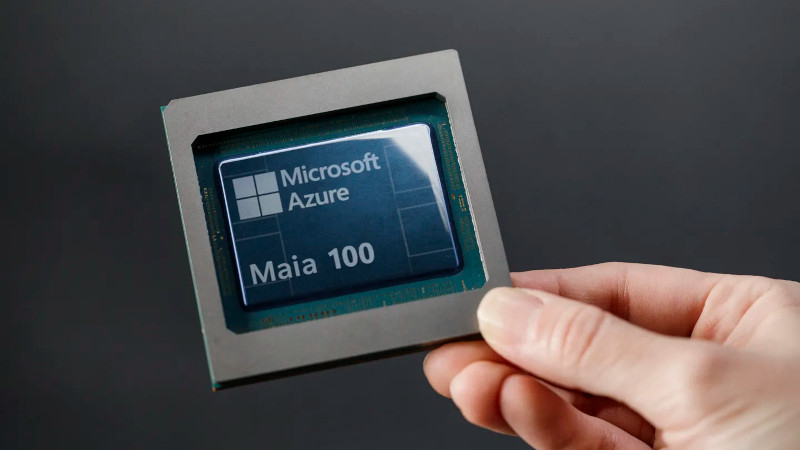  Новый ИИ-процессор Microsoft Azure Maia 100 (источник изображения: Microsoft) 