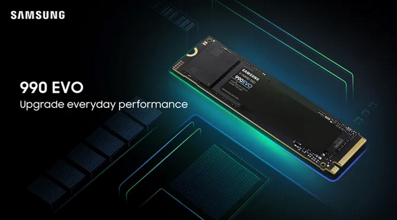 Samsung  990 Evo     SSD,     PCIe 4.0 x4  PCIe 5.0 x2