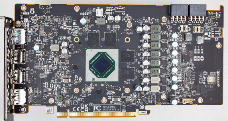  Печатная плата Sapphire Radeon RX 7600 XT Pulse. Источник изображения: TechPowerUp 