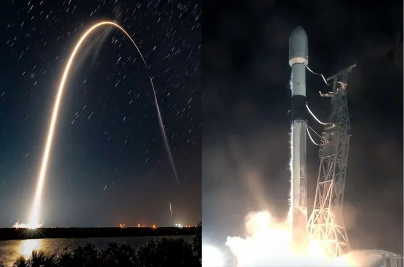SpaceX сегодня ночью запустила две партии спутников Starlink подряд
