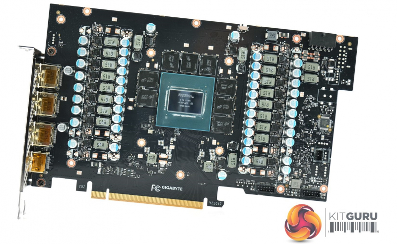  Печатная плата Gigabyte GeForce RTX 4080 Gaming версии 1.0 