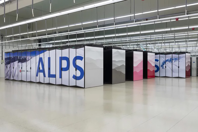 Суперкомпьютер Alps в Швейцарском национальном суперкомпьютерном центре. Источник изображения: Keystone/gaetan Bally 
