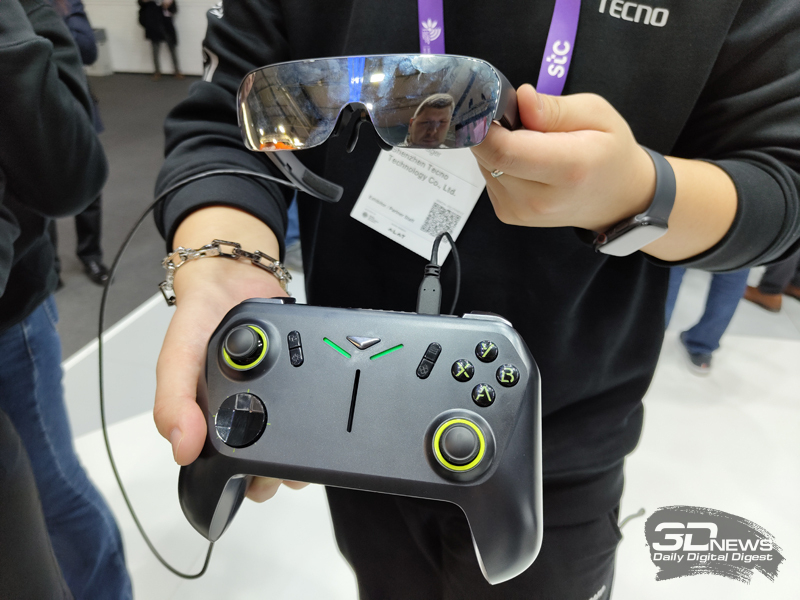 Tecno представила Pocket Go — первую в мире портативную игровую консоль с AR-очками вместо экрана