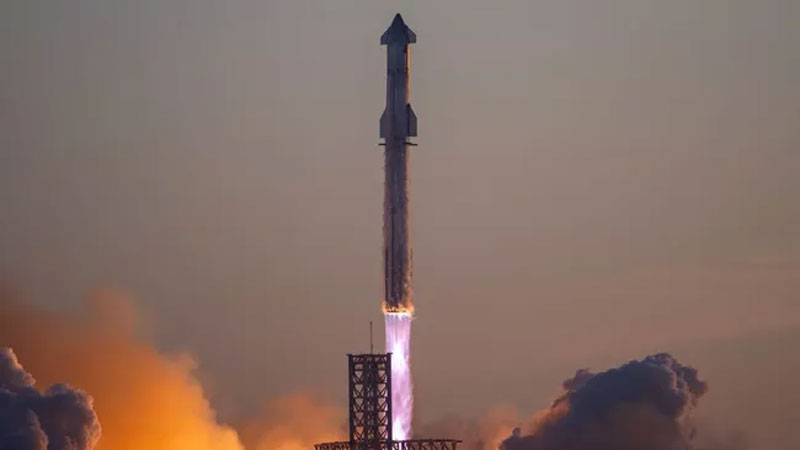  Второй тестовый полёт ракеты и корабля Starship 18 ноября 2023 года. Источник изображения: SpaceX 