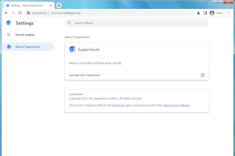 Проект Supermium вернул почти актуальный Google Chrome на устаревшие Windows