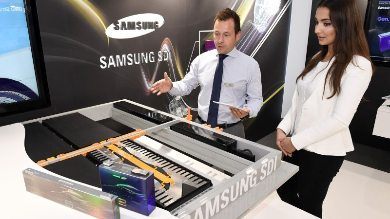 Samsung начнёт выпускать твердотельные аккумуляторы с увеличенной на 40 % плотностью хранения энергии с 2027 года