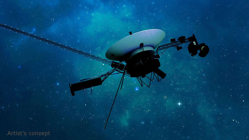  Художественное представление зонда Voyager. Источник изображения: NASA 