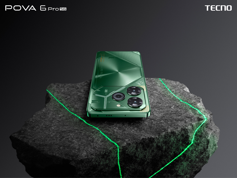 В России стартовали продажи игрового смартфона Tecno Pova 6 Pro 5G со светодиодной подсветкой корпуса