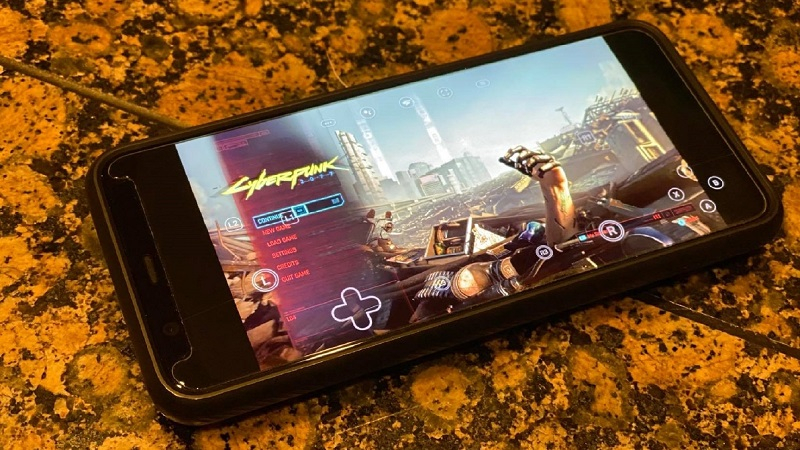  Благодаря Google Stadia в Cyberpunk 2077 можно было поиграть на смартфоне (источник изображения: Android Central) 
