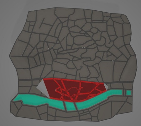  Карта мира Project Rene — красным цветом отмечена зона, доступная тестировщикам (источник изображения: DzXAnt22 на Reddit) 