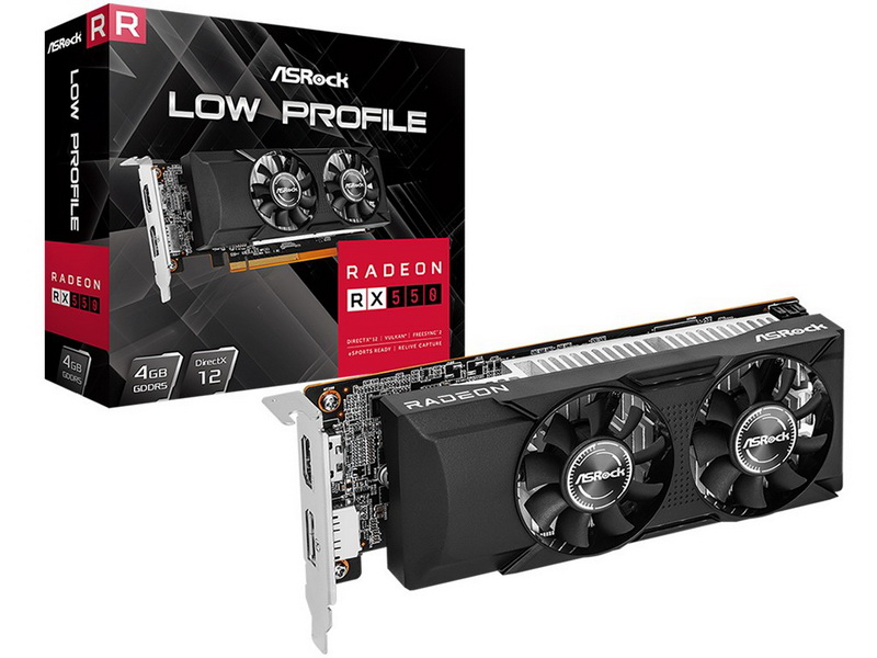 ASRock выпустила низкопрофильную Radeon RX 550 на семилетнем графическом чипе Polaris