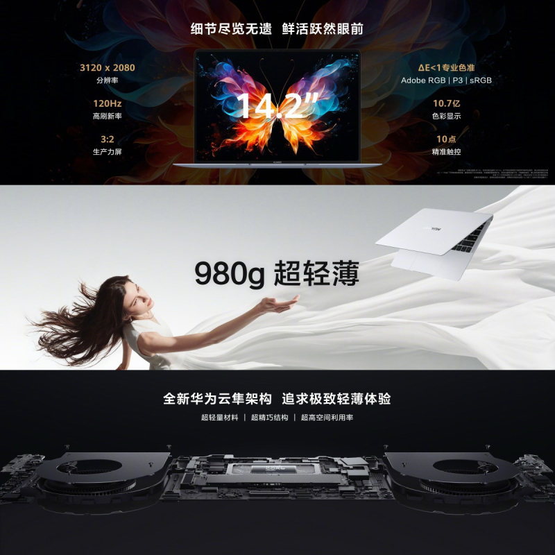 Huawei представила 980-граммовый ноутбук MateBook X Pro с чипом Intel Core Ultra 9 и мощной зарядкой