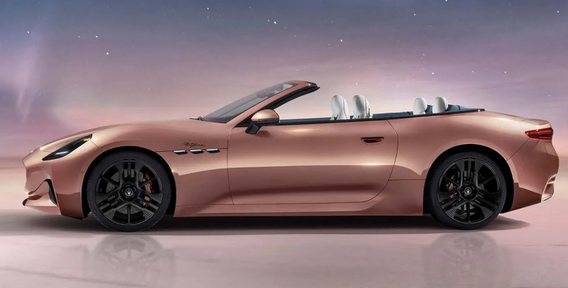 Представлен роскошный кабриолет Maserati GranCabrio Folgore  три электромотора и 2,8 с до сотни