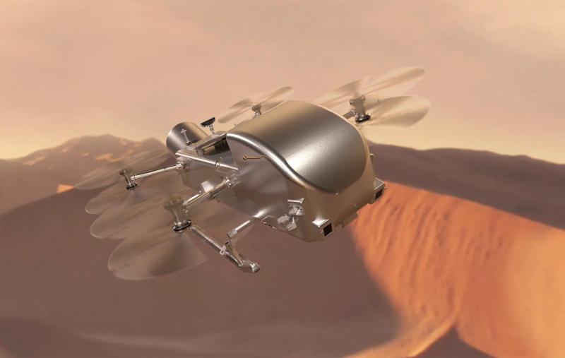 NASA отправит винтокрылый аппарат Dragonfly на Титан — крупнейшую луну Сатурна