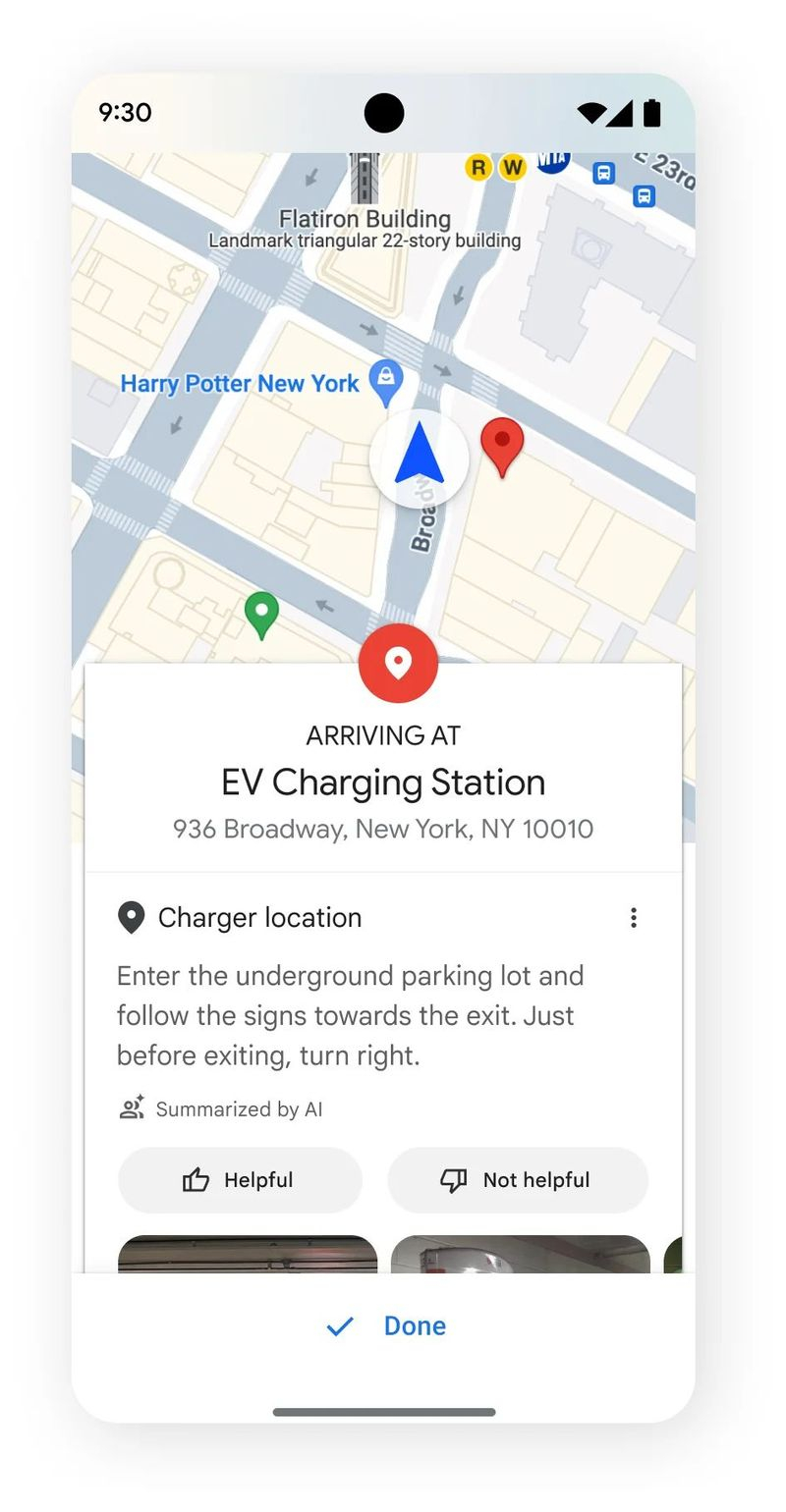 "Google Карты" подскажут дорогу к лучшим зарядным станциям для электромобилей