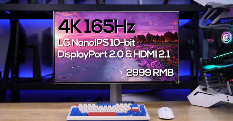 Китайская SDC выпустила 4K Nano-IPS-монитор с частотой 165 Гц и портом DisplayPort 2.0 за $415