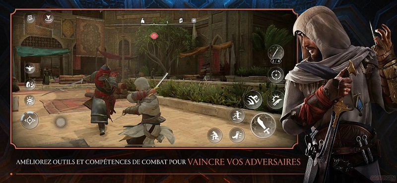  Сенсорное управление в Assassin's Creed Mirage на iPhone 15 Pro (источник изображения: App Store) 