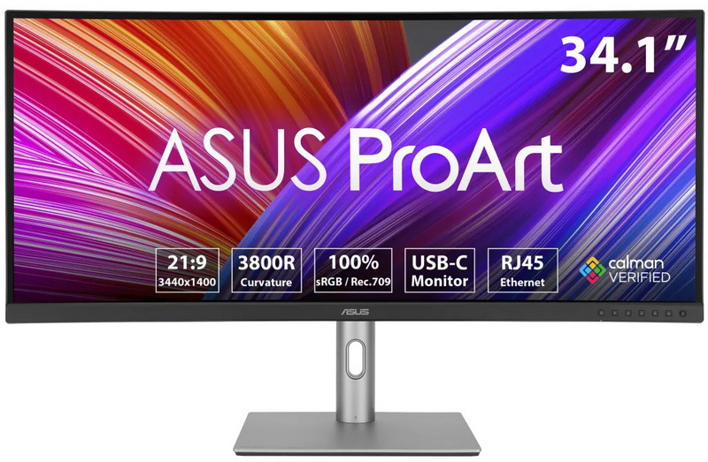 Asus представила 15,6 сенсорный монитор ProArt Display PA169CDV за $1300 и изогнутый 34 дисплей ProArt Display PA34VCNV за $730