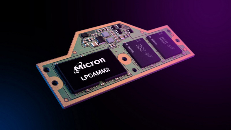 Crucial первой начала продажи оперативной памяти LPCAMM2 LPDDR5X для ноутбуков — $210 за 32 Гбайт