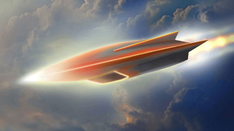  Художественное представление гиперзвуковой ракеты с прямоточным двигателем. Источник изображения: Aerojet Rocketdyne 