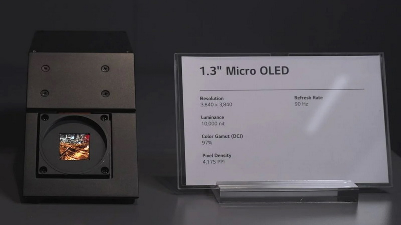 LG показала дисплей micro-OLED с плотностью пикселей выше, чем у Apple Vision Pro  рекордные 4175 ppi