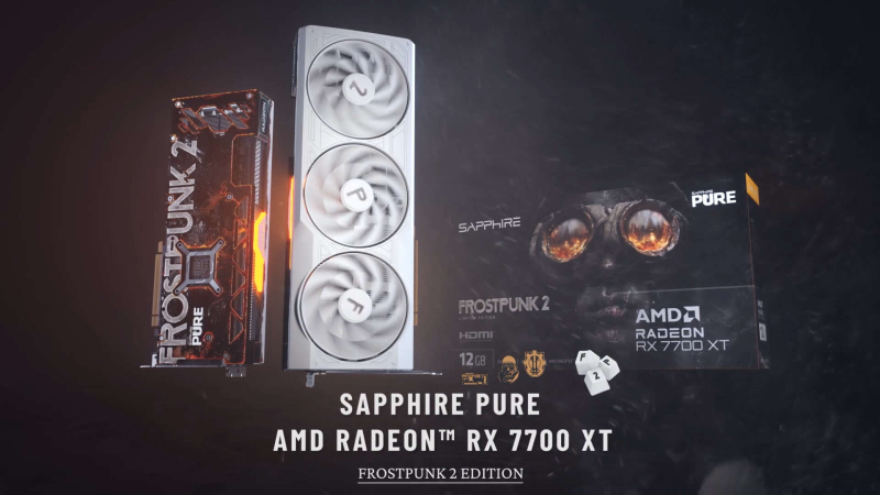 Sapphire и 11 bit Studios представили уникальную Radeon RX 7700 XT в стиле игры Frostpunk 2 Sapphire и 11 bit Studios представили уникальную Radeon RX 7700 XT в стиле игры Frostpunk 2
