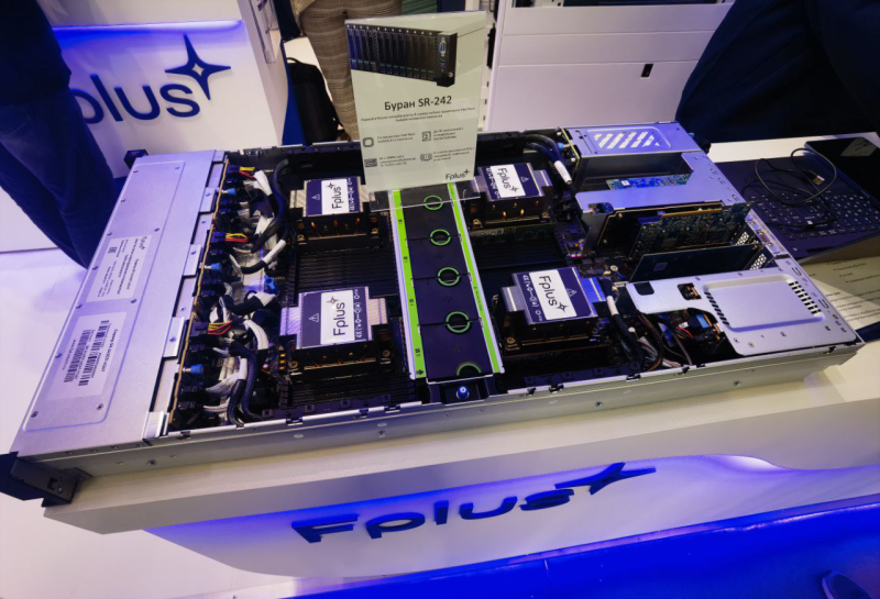 Российский сервер с четырьмя Intel Xeon Sapphire Rapids: Fplus представила платформу «Буран-SR242»