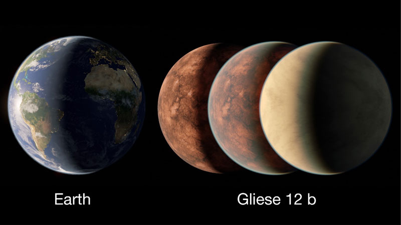  Возможные размеры открытой недалеко от Земли экзопланеты. Источник изображения: NASA 